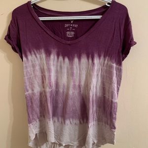 American eagle purple ombré tee